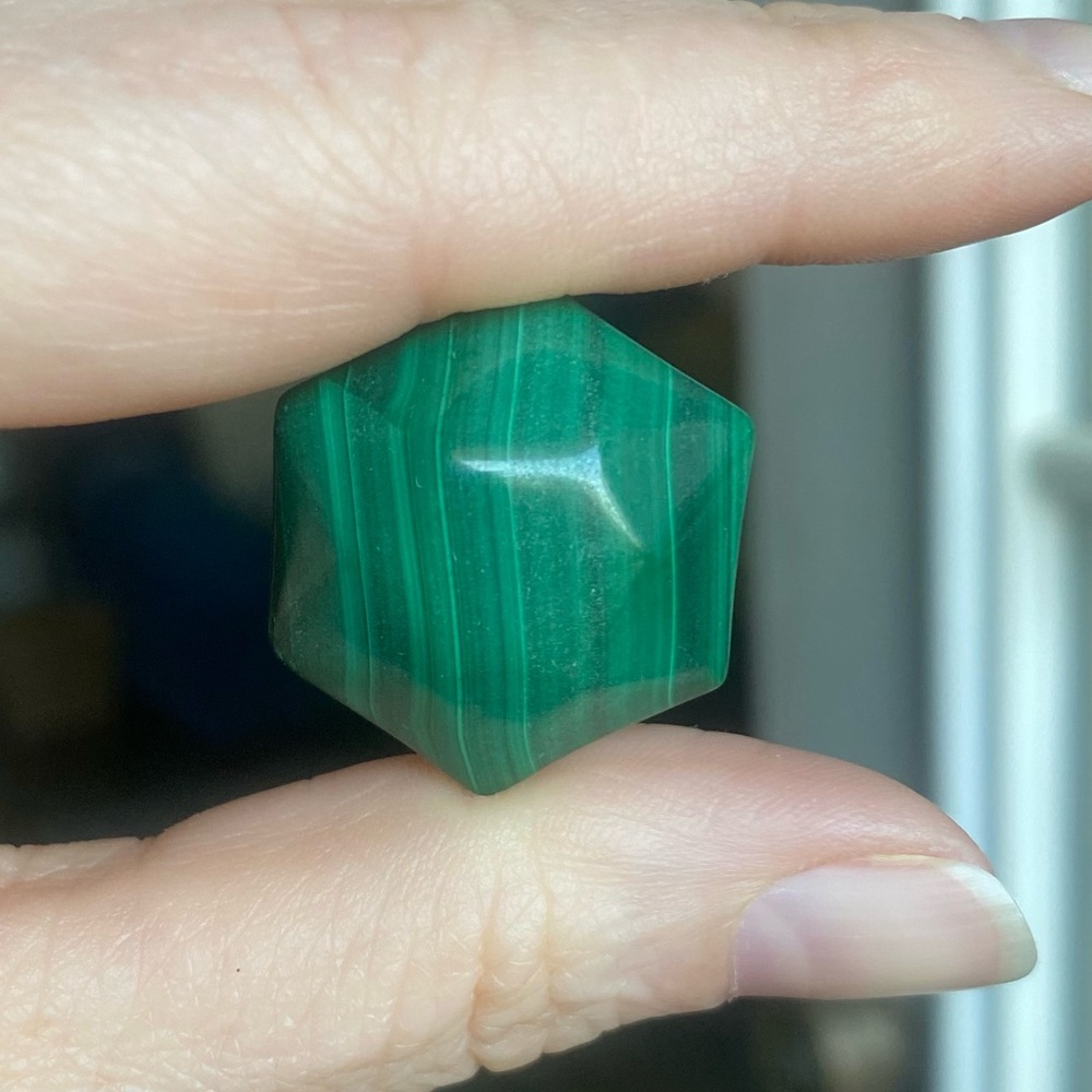 Malachite Hexagonal Gemstone